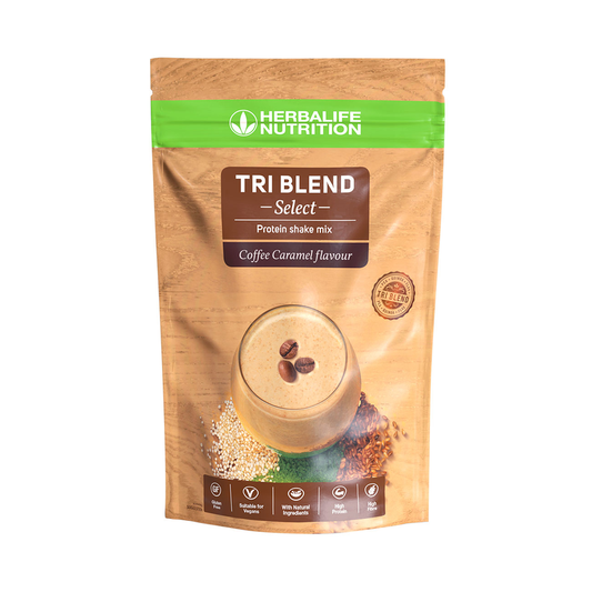 HERBALIFE - Tri Blend Select - Preparato proteico solubile in acqua Coffee caramel 600 g